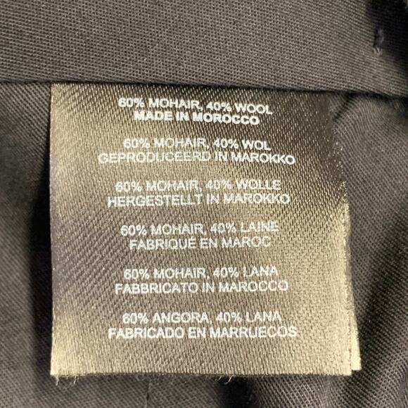 DRIES VAN NOTEN Size 28 Navy Mohair Wool Flat Front Dress Pants - Picture 4 of 4